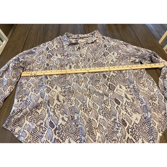 Anthropologie Snake Print Blouse - Picture 10 of 12